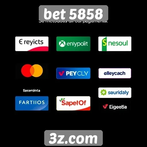 Métodos de pagamento disponíveis na plataforma bet 5858